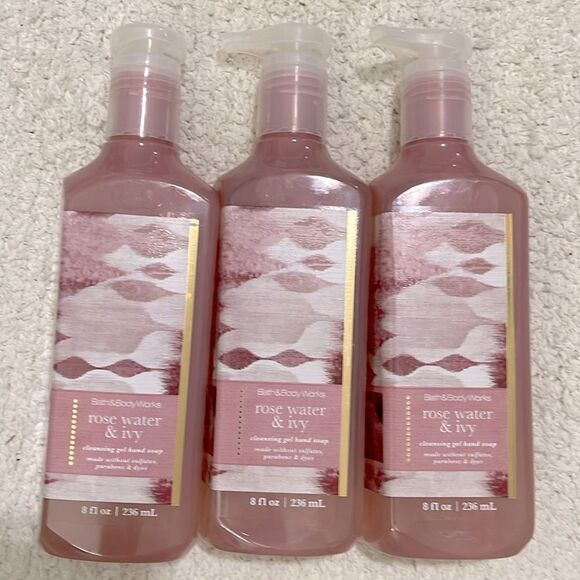 NEW- Bath & Body Works. 3 Rose Water & Ivy - Picture 1 of 3